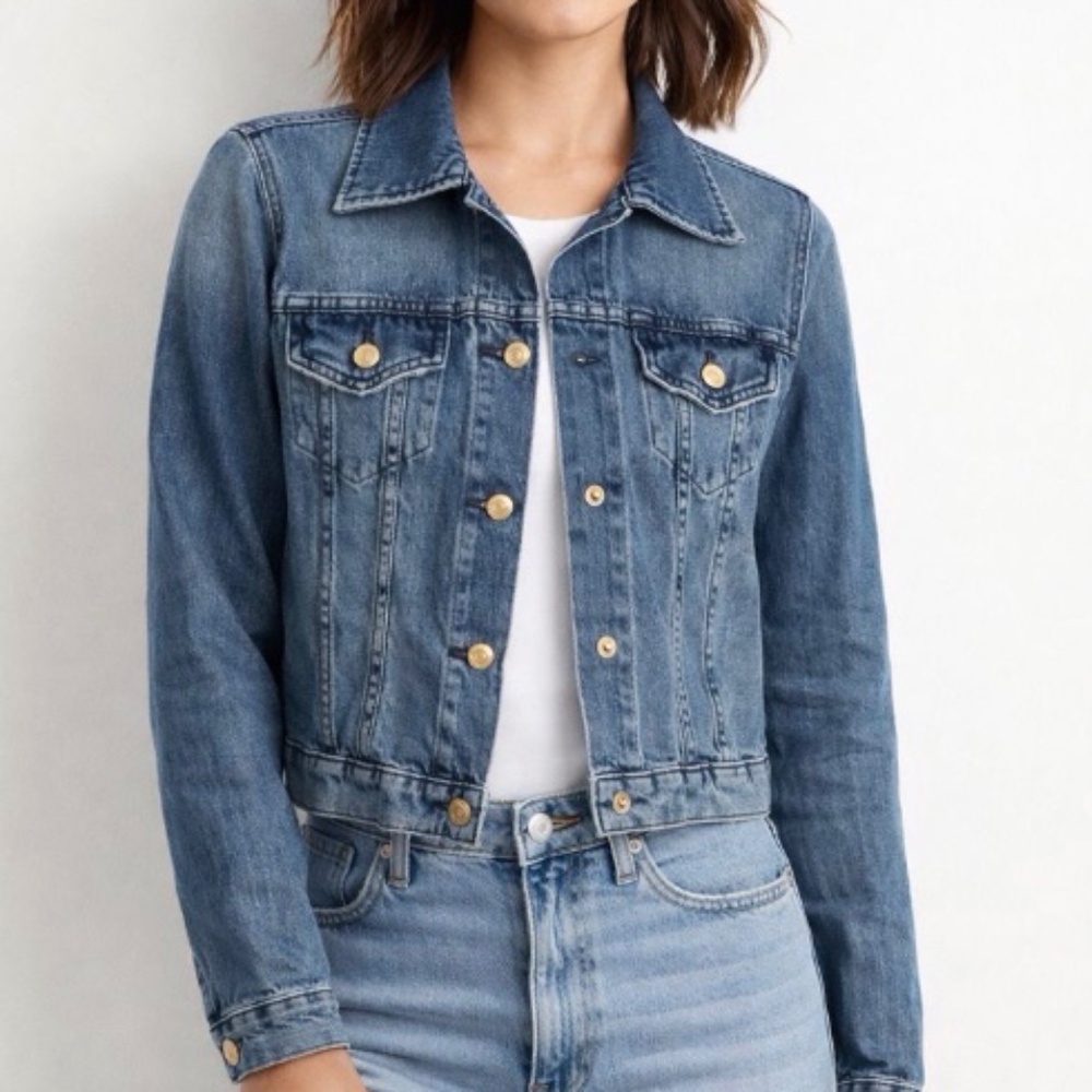 Calvin Klein Women’s Denim Trucker Jacket M